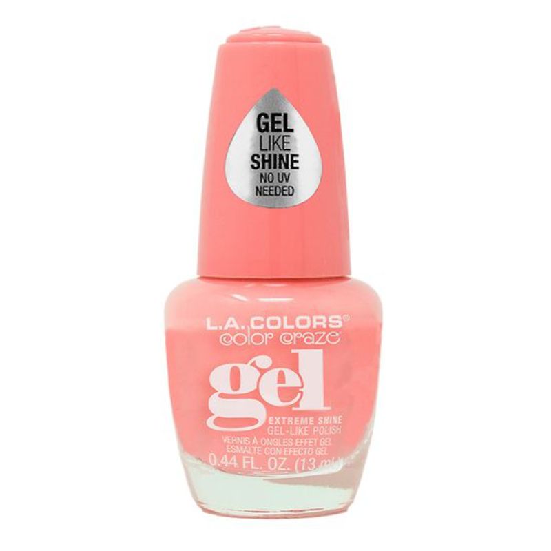 Vibrant LA Colors Gel Polish Good Vibes offering long-lasting color and shine, available in 62 shades for easy home manicures.