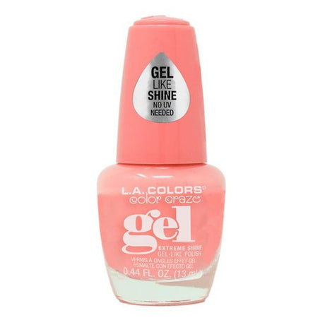 Vibrant LA Colors Gel Polish Good Vibes offering long-lasting color and shine, available in 62 shades for easy home manicures.