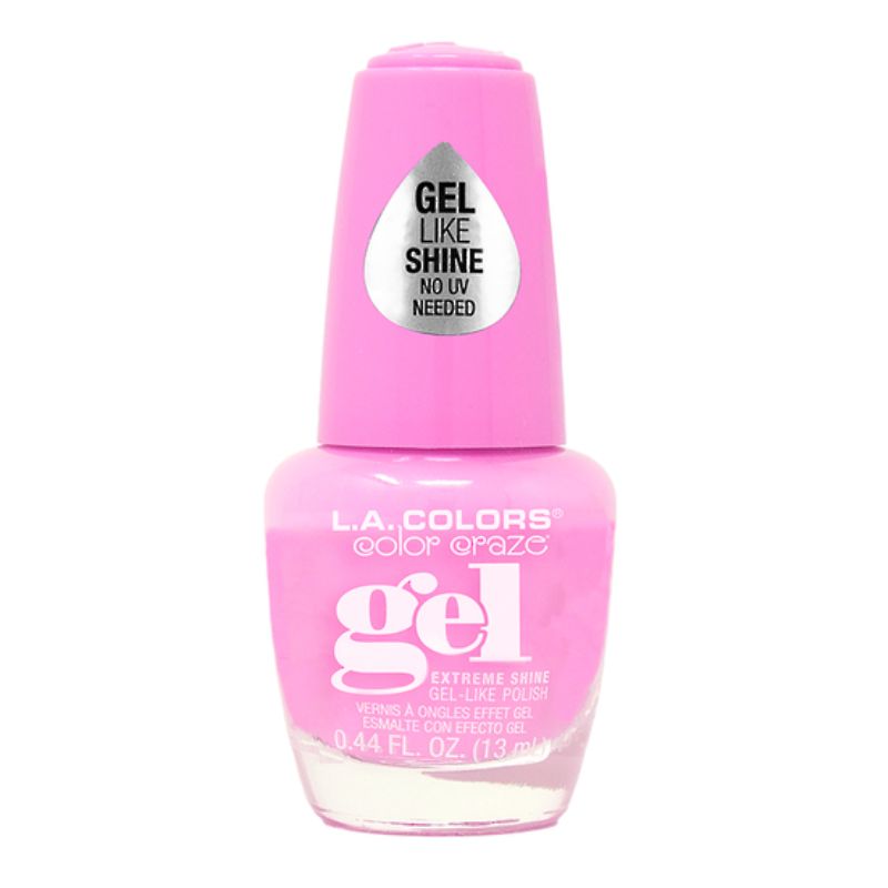 LA Colors Gel Polish in vibrant shade Girl Talk, offering long-lasting shine and easy, at-home application without UV lamp.