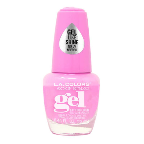 LA Colors Gel Polish in vibrant shade Girl Talk, offering long-lasting shine and easy, at-home application without UV lamp.