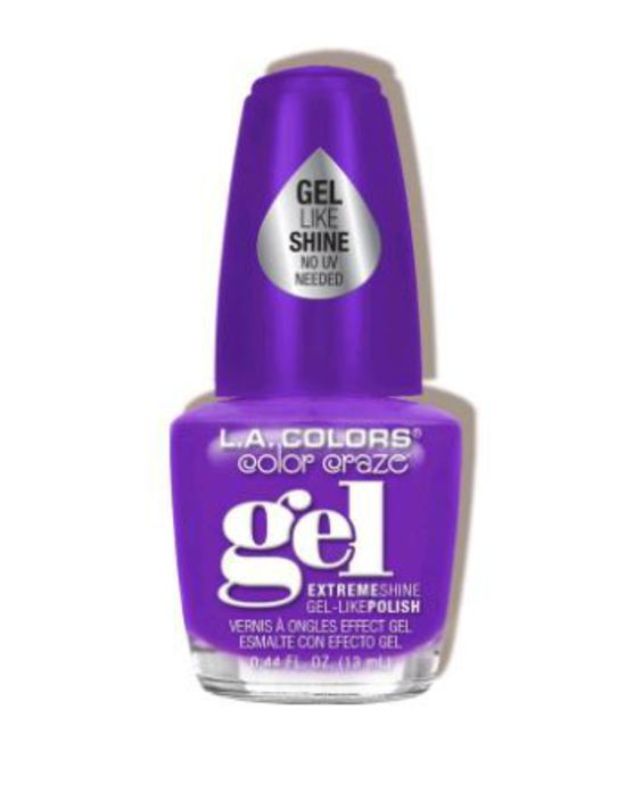 LA Colors Gel Shine Polish - Risque, showcasing high-shine elegance for stunning, easy-to-manage nails without UV lamps.