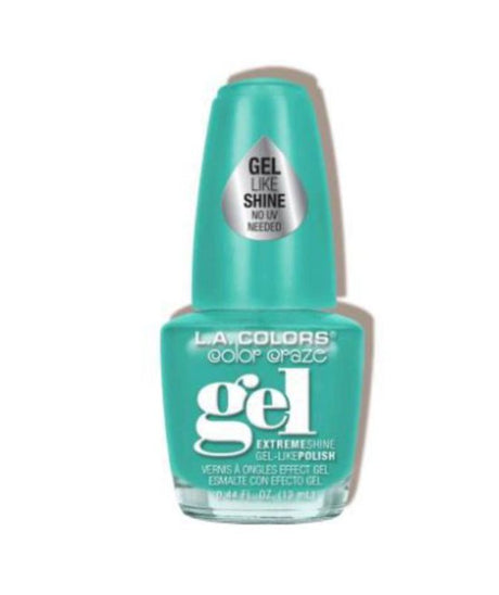 LA Colors Gel Shine Polish in Rockin' It offers long-lasting, vibrant color with a dazzling shine and easy removal.