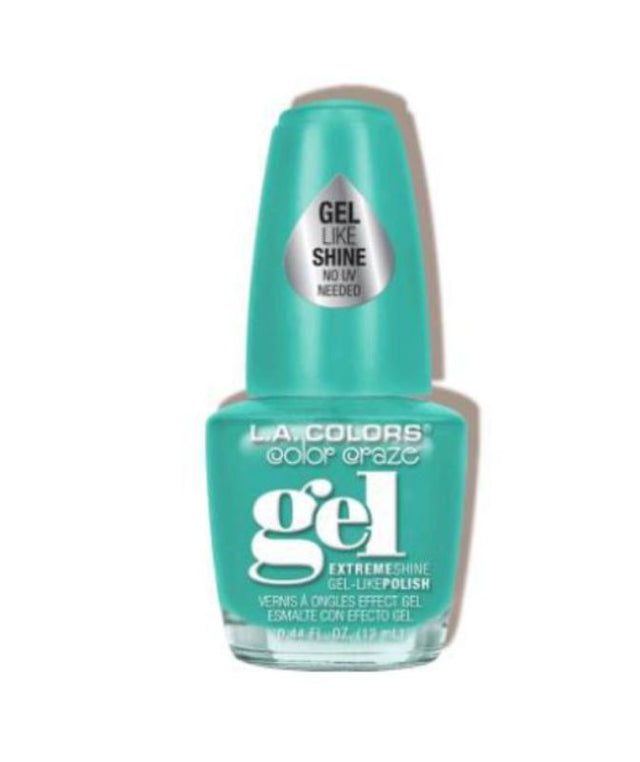 LA Colors Gel Shine Polish in Rockin' It offers long-lasting, vibrant color with a dazzling shine and easy removal.