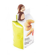 Clearance pack of 2 playful Monkey Banana Clips for sealing snacks, ensuring freshness and crunch in your kitchen.