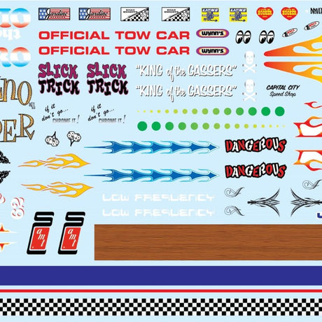 High-quality 1/25 scale decal kit with vibrant designs, easy water application, perfect for enhancing models.