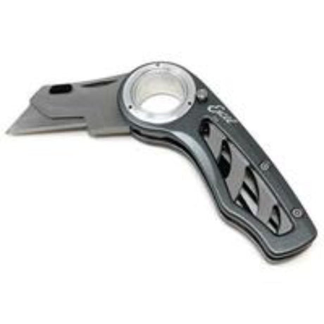 K-60 Folding Utility Knife with secure locking positions, comfortable grip, and quick blade change mechanism for DIY projects.