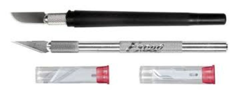 Excel Light Duty Knife Set featuring K1 Aluminum Knife and K3 Pen Knife for precise cutting, ideal for artists and crafters.