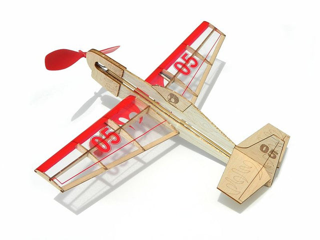 Balsa Glider Kit: lightweight wooden stunt flyer for easy assembly, ideal for outdoor fun and STEM learning activities.