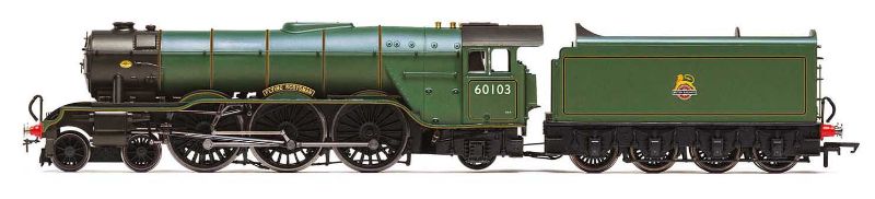Hornby BR A3 Class 60103 'Flying Scotsman' model, a detailed 4-6-2 steam locomotive in BR Express Blue livery.