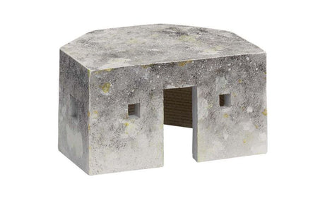 Detailed Hornby Pill Box model, showcasing traditional British architecture for railway layouts and dioramas.
