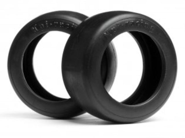 Vintage Slick W31mm racing tires for 1/10 T cars, designed for grip and speed, ideal for classic Trans Am models.