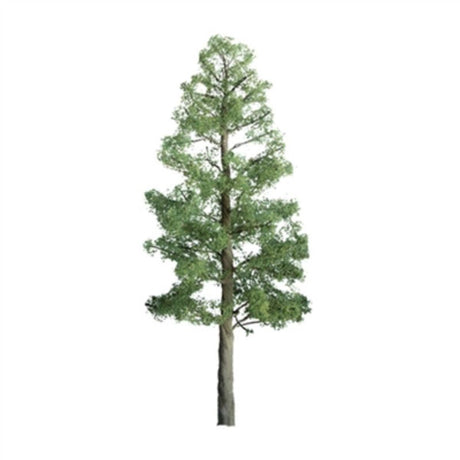 Detailed 100mm pine trees in a 2-pack, perfect for enhancing model landscapes and dioramas with realistic scenery.