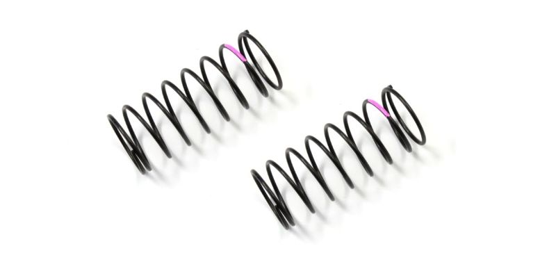 Premium pink BB Springs for 1/10 scale RC cars, designed for Kyosho Big Bore shock systems to enhance performance and handling.