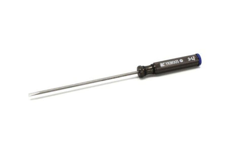 Kyosho flat screwdriver 3mm long, ideal for assembling and repairing RC models with ergonomic handle and durable design.