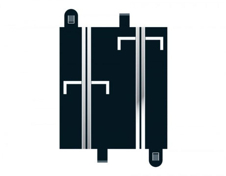 Digital Half Straight Grid 2 for Scalextric, includes 2 x 175mm grids for easy track assembly and integration.