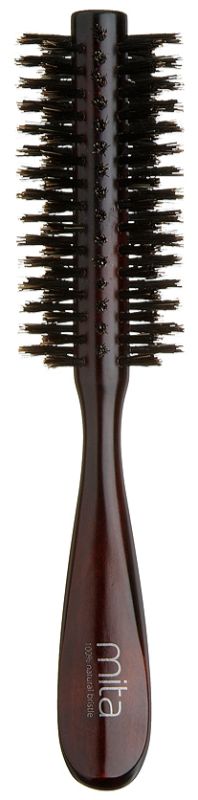 Medium-sized Mita Daily Natural Styling Brush featuring natural bristles for detangling, smoothing, and enhancing shine.