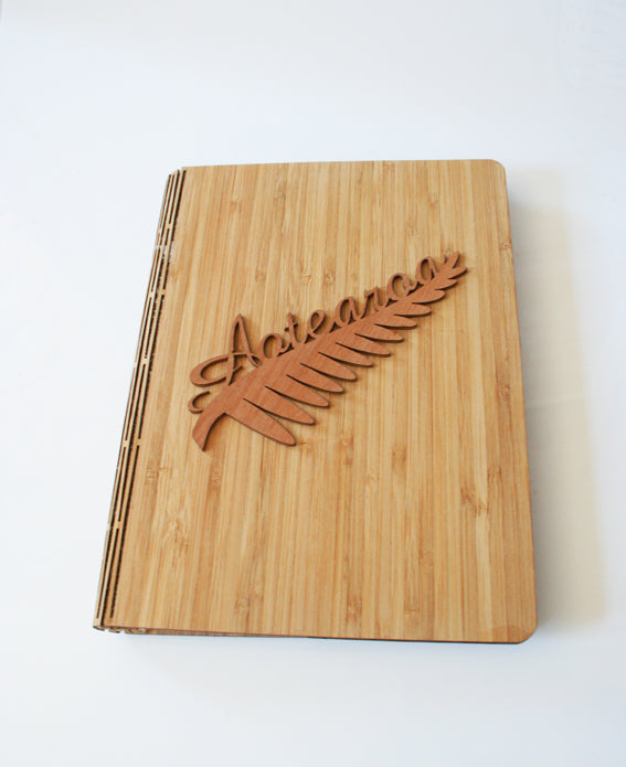 Notebook- Aotearoa - NZ Silver Beech & Bamboo Veneer