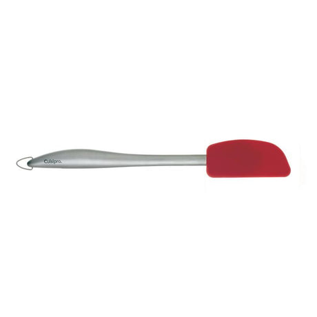 Cuisipro 29cm red silicone spatula, heat-resistant and ergonomic, perfect for mixing, cooking, and serving in stylish kitchens.