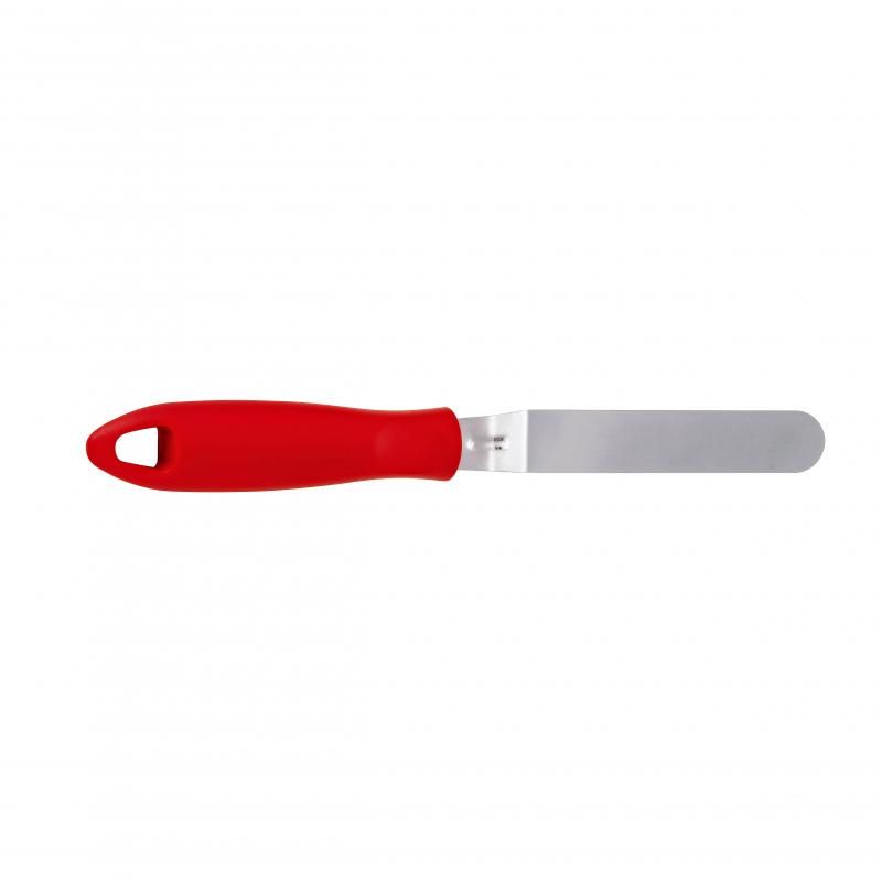 Cuisipro Offset Spatula with flexible blade for precise frosting, lifting cakes, and easy baking cleanup.