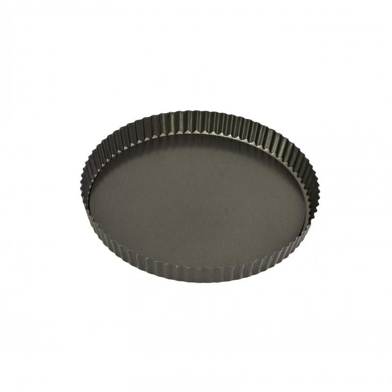 Bakemaster non-stick flan/quiche pan, 30cm diameter, durable carbon steel, perfect for quiches, tarts, and flans.