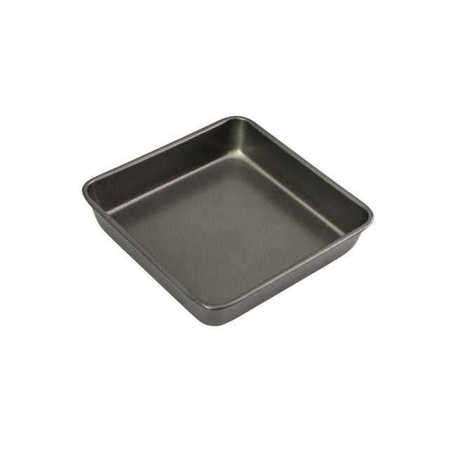 Bakemaster Square Bake Pan 23x23cm with double non-stick coating for easy release and even baking, perfect for cakes and brownies.