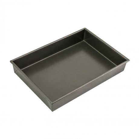 Bakemaster Rectangular Deep Cake Pan, 35x24x5cm, non-stick, ideal for baking cakes, roasting, and grilling.