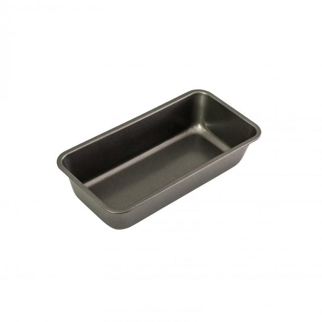 Non-stick large loaf pan (28x13x7cm) for baking bread and loaves, made of heavy-duty carbon steel for even heat distribution.