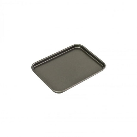 Bakemaster Individual Baking Tray, non-stick carbon steel, 24x18x1.3cm, ideal for individual portions and easy cleanup.