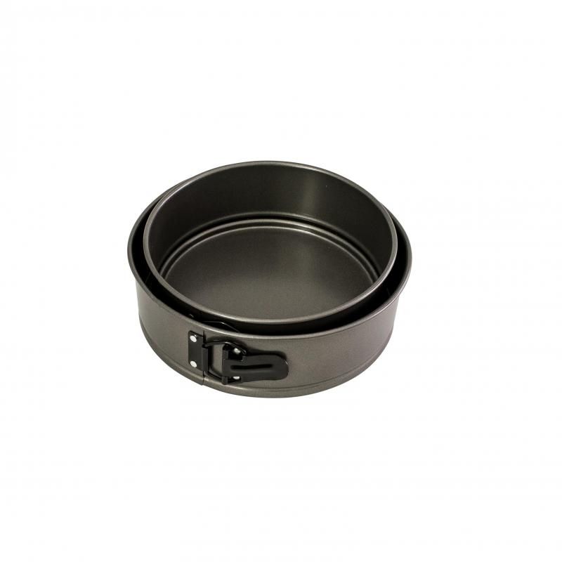 Bakemaster Springform Cake Pan Twin Pack with non-stick coating, includes 20cm and 23cm pans for perfect baking results.