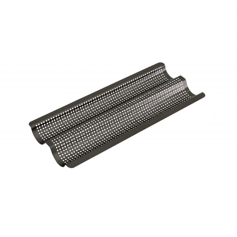 Bakemaster Perfect Crust Baguette Tray 39x16cm: Heavy-duty non-stick tray designed for perfectly baked, crispy baguettes.