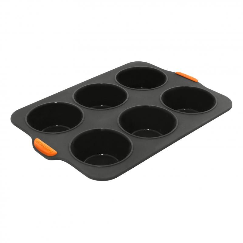 Bakemaster Silicone 6 Cup Large Muffin Pan 35.5 X 24.5cm