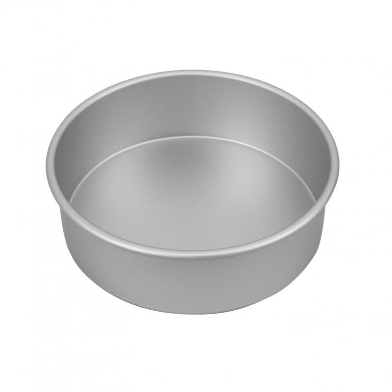 Bakemaster Silver Anodised Round Cake Pan 22.5X7.5cm