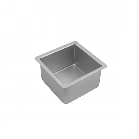 Bakemaster Silver Anodised Square Deep Pan 15x10cm, non-stick, lightweight, PFOA-free, for perfect baking results.