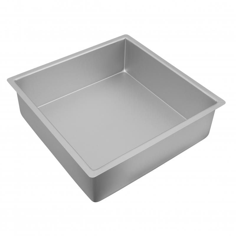 Bakemaster Silver Anodised Square Deep Pan 30.5x10cm, non-stick aluminum for even baking, ideal for cakes and casseroles.