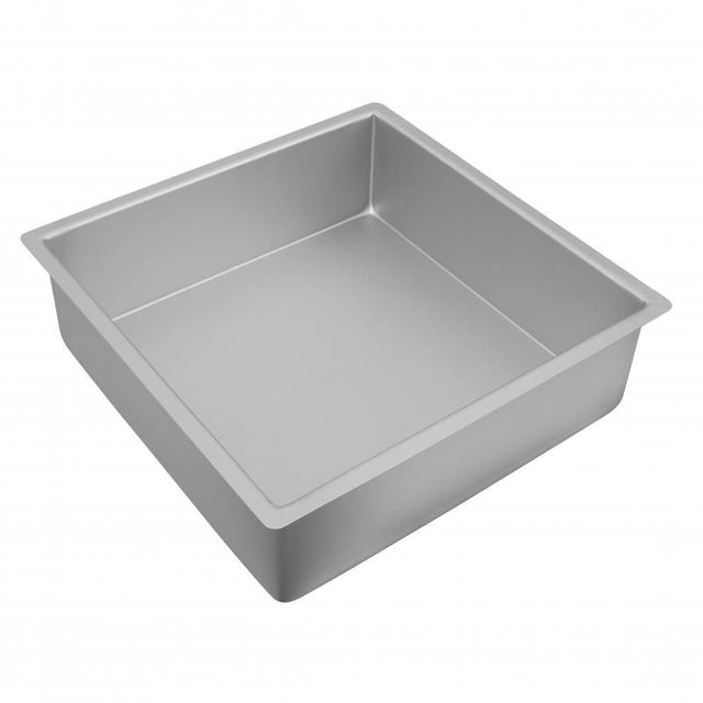 Bakemaster Silver Anodised Square Deep Pan 30.5x10cm, non-stick aluminum for even baking, ideal for cakes and casseroles.