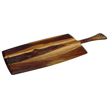 Peer Sorensen Paddle Cheese Board in dark acacia wood, 51.5x20.5cm, ideal for serving cheese and finger foods.