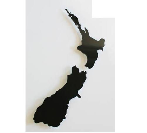 NZ - Kiwiana Wall Art - Small - Black