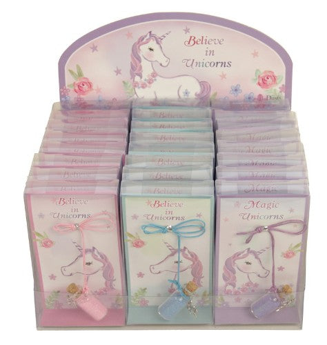 Vibrant unicorn-themed mini decorations, 1.5cm diameter, 3.5cm high, perfect for magical celebrations and crafts.