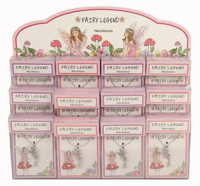 Set of 12 enchanting fairy necklaces featuring whimsical designs, perfect for gifts and magical occasions.