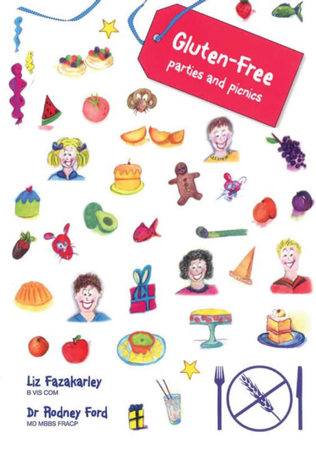 Vibrant guide for kids on hosting gluten-free parties, featuring fun recipes and engaging illustrations for inclusive celebrations.