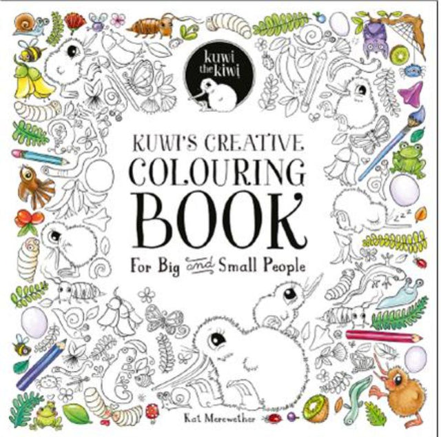 Kuwis Creative Colouring Book features intricate illustrations for families to enjoy creative coloring adventures together.