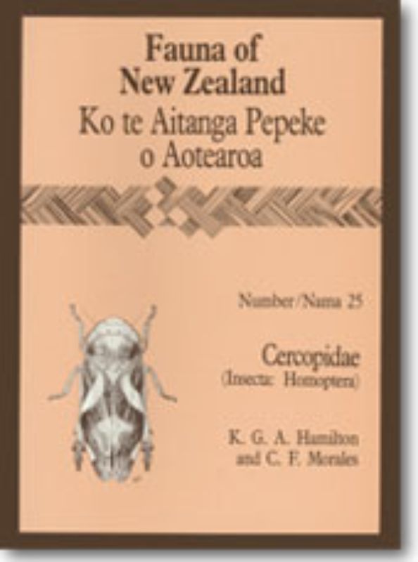 Comprehensive paperback guide on New Zealand's cercopids, featuring 37 illustrated pages on froghopper ecology and species.