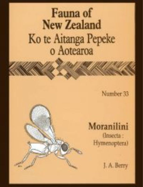 FAUNA 33 - MORANILINI: A paperback exploring New Zealand's invertebrates, featuring 82 pages of illustrations and insights.