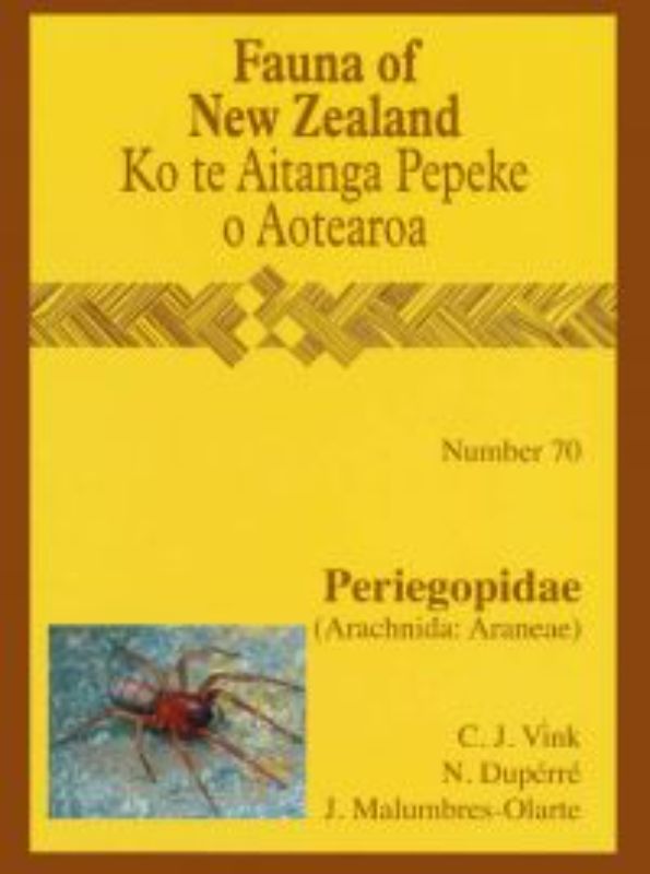 Comprehensive guide to Periegopid spiders in New Zealand, featuring species details, illustrations, and habitat maps.