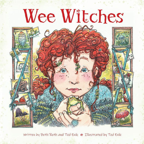 Illustrated hardback ABC primer enchanting young readers with Wicca, nature, and hidden 'Witch Name' clues.