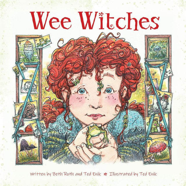 Illustrated hardback ABC primer enchanting young readers with Wicca, nature, and hidden 'Witch Name' clues.