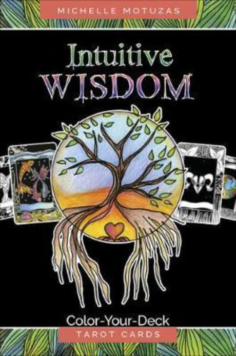 Intuitive Wisdom Tarot Cards: a creative coloring deck featuring animal archetypes for personal insight and spiritual growth.