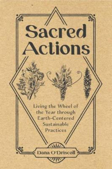 Transformative guide blending Earth-based spirituality and sustainability practices, focusing on the neopagan Wheel of the Year.