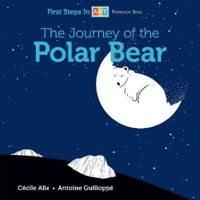 A charming hardback book for toddlers, featuring a polar bear's adventures and art exploration.
