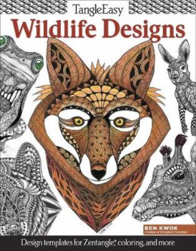 Detailed pen-and-ink illustrations of wildlife in a captivating coloring book for creative relaxation and artistic expression.